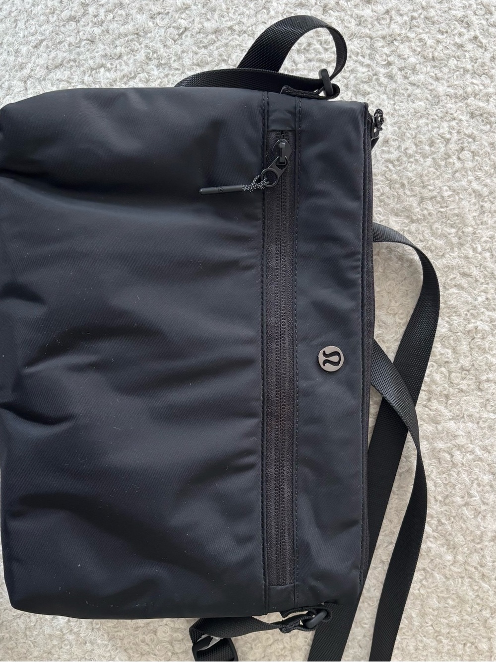 lululemon athletica Black Nylon Crossbody Bag